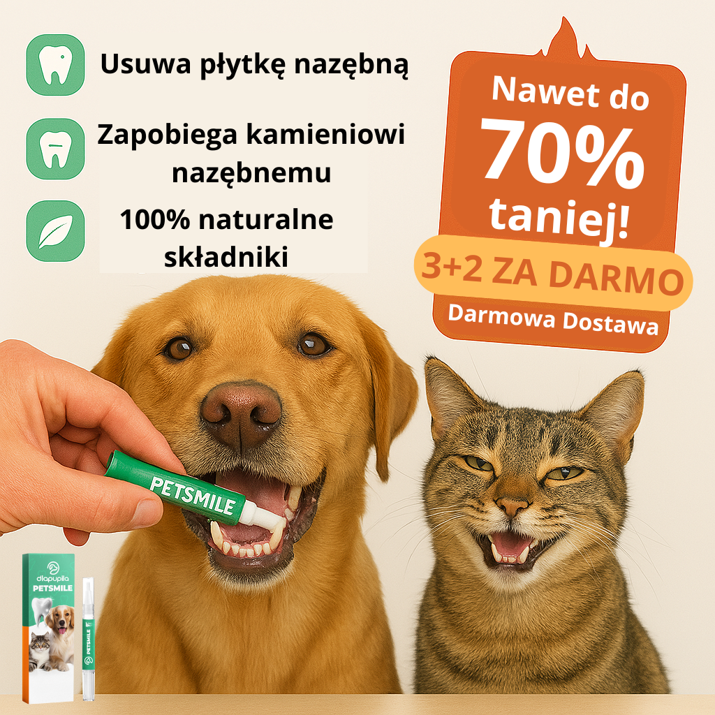 PetSmile™ | Pożegnaj kamień nazębny i nieświeży oddech!