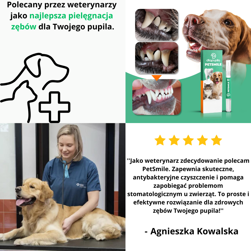 PetSmile™ | Pożegnaj kamień nazębny i nieświeży oddech!