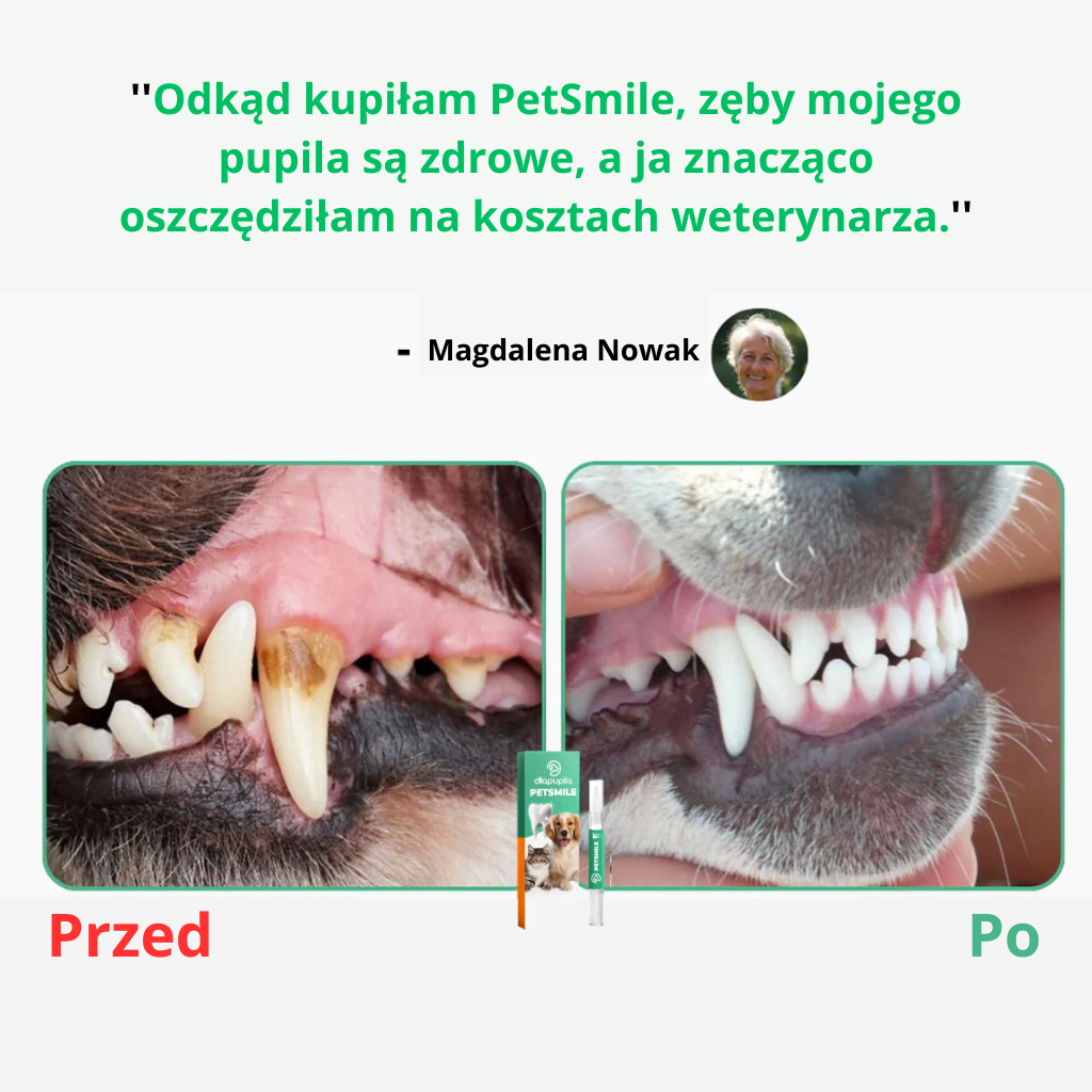 PetSmile™ | Pożegnaj kamień nazębny i nieświeży oddech!